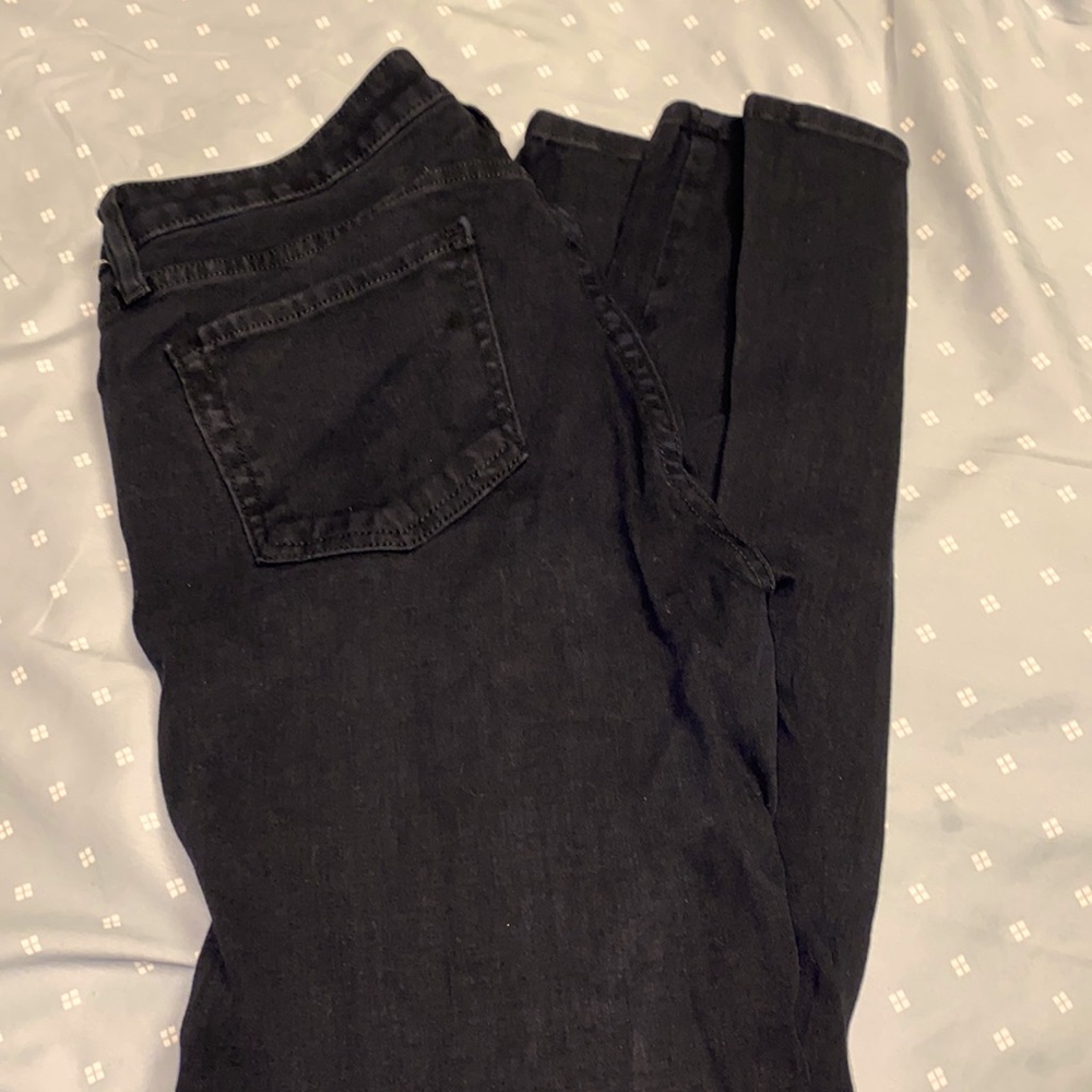 Size 29, straight black tight jeans